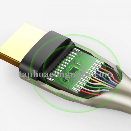 Ugreen 50112 10M màu Đen Cáp tín hiệu HDMI chuẩn 2.0 dây bọc lưới đầu hợp kim cao cấp HD131 30050112